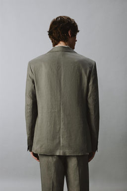 BLAZER TRAJE 100% LINO / Verde claro - Zara фото 3