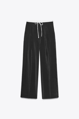 WIDE-LEG TROUSERS WITH DOUBLE WAIST
