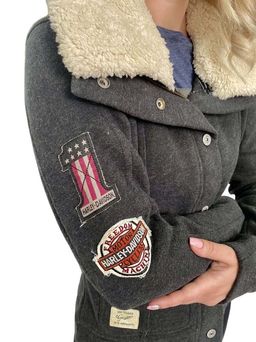 Фирменная женская куртка Harley-Davidson  свежая интерпретация модели пилот с мото-характером №1015