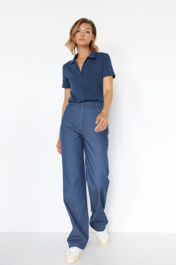 Футболка с воротом и V- вырезом - Looklikecat фото 5