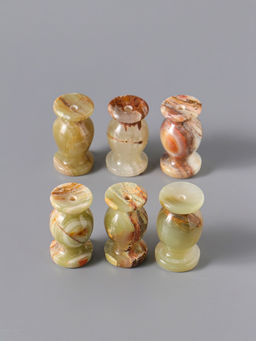 Набор подсвечников церковных 6 шт., 3×4.5 см, оникс