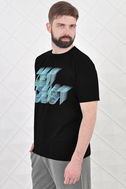 Арт. 67108 Футболка мужская 50-58 (5 шт) Цвет:черный