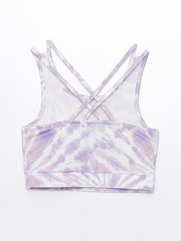 U Yaka Batik Desenli K?z ?ocuk Crop Atlet - Waikiki фото 2