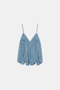 TOP TIRANTES FLU?DO / Azul