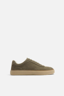 CASUAL LEATHER SNEAKERS - Zara фото 13