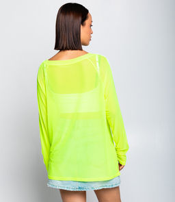 Лонгслив #КТ3102 (1), флуоресцентный жёлтый - Dommod фото 3