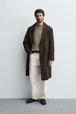 RELAXED FIT WOOL COAT