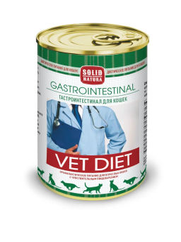 Solid Natura VET Gastrointestinal диета д/кош. 0,34 кг. ж/б ЦБ-00052121