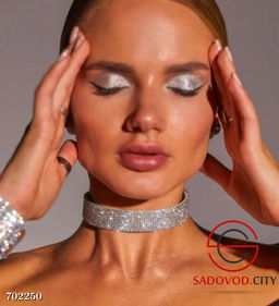 Чокер на шею со стразами