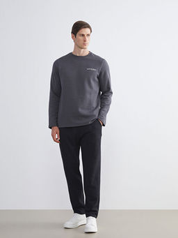 Bisiklet Yaka Erkek Sweatshirt