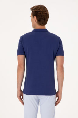 Erkek Slim Fit Polo Yaka A__k Lacivert Basic Ti__rt - U.s. polo assn фото 5
