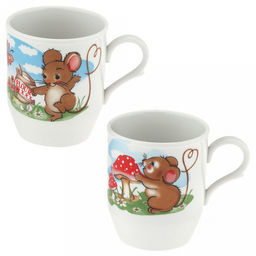 Кружка детская фарфоровая Мышата 210мл, форма Русское поле, круговая деколь (Россия) - Домашняя Мода фото 3