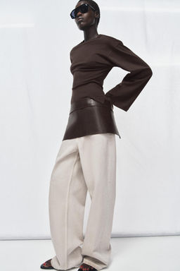 100% LEATHER SKIRT BELT - Zara фото 5