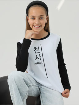 Лонгслив Ангел Детский Чер-Бел - София фото 2