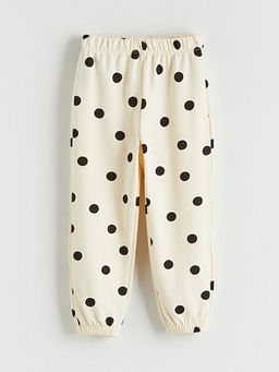 Puantiyeli K?z ?ocuk Jogger E?ofman Alt?