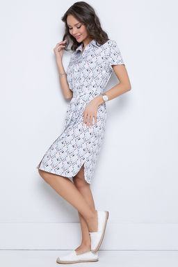 Платье-рубашка Сидни Хит (вайт) - Diolche фото 5