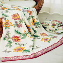 "Япония-2011" Полотенце махровое 70х140см, плотность 300гр/м2, 100% хлопок, "Вдохновение", красный, Bolangde (Китай)