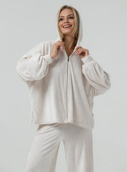 Костюм ПРЕМИУМ  велюр, молочный - Knitka wear фото 11