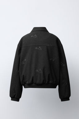 EMBROIDERED FLOWERS BOMBER JACKET - Zara фото 4