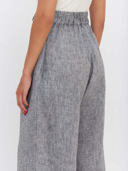 Брюки палаццо TR033_GRMG/Серый меланж
