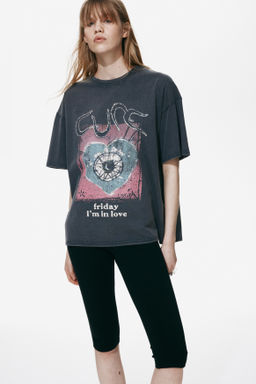 Camiseta oversize estampada - H&m фото 9
