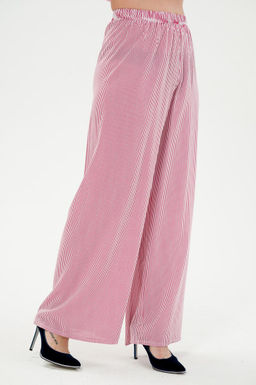 Брюки палаццо из штапеля Диана красная полоса макс - Амадэль фото 3