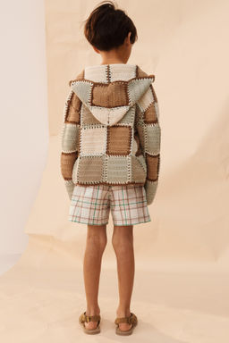 BERMUDA CUADROS LIMITED EDITION / Beige / Verde - Zara фото 3