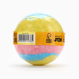 Бомбочка для ванны «Фруктовая радуга», 130 г, аромат тропических фруктов, BEAUTY FOX