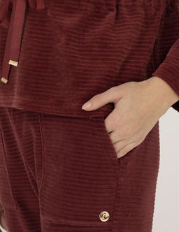 Bordo Comfort Fit Kap__onlu Sweatshirt - Pierre cardin фото 7