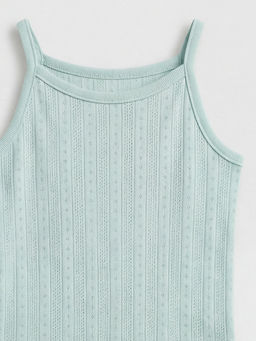 Kare Yaka Desenli K?z Bebek ??t??tl? Body 3l?