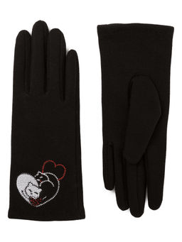Перчатки жен флис LB-CP-239 black