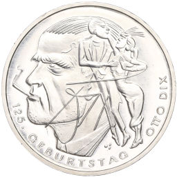 Монета 20 евро 2016 года Германия 125 лет со дня рождения Отто Дикса