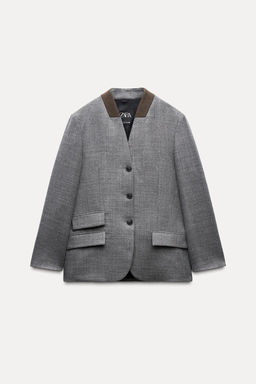 ZW COLLECTION 100% WOOL BLAZER - Zara фото 5