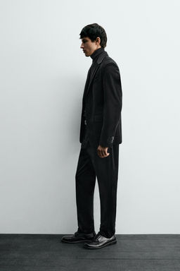 CORDUROY SUIT TROUSERS - Zara фото 4