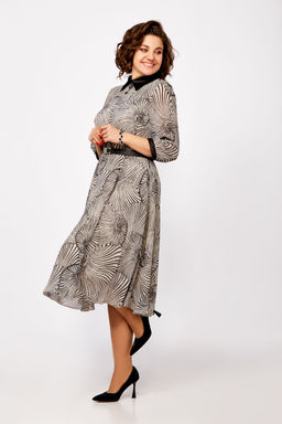 Платье Swallow 804 слоновая кость/принт ракушки - Romanovich style фото 10