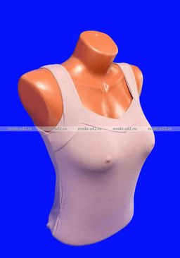 Цена за 1 шт. Майки женские Miss Emma Турция широкие бретели арт. 10023 ПУДРОВЫЙ