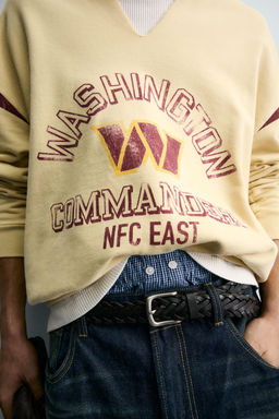 NFL WASHINGTON COMMANDERS OPEN NECK SWEATSHIRT - Zara фото 7