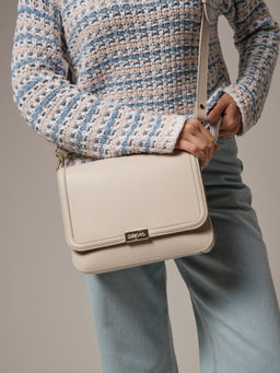 Сумка через плечо Deboro 30532 светлый крем