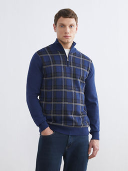 Dik Yaka Erkek Triko Kazak