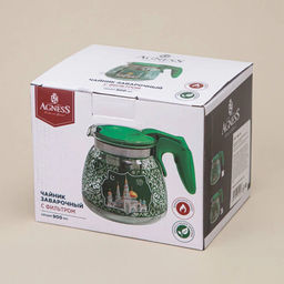 Чайник заварочный 900 мл AGNESS с фильтром "Сура" арт. 885-117