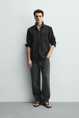 CAMISA REGULAR FIT BOLSILLOS / Lima claro - Zara фото 11