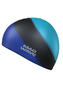Силиконовая шапочка Multi adult big, Wakes massage, Light silicone solid, Intensive big, Record breaker, Silicone Printed Junior with fin PIG - Mad wave фото 4