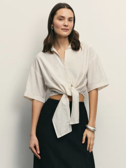 Блузка из вискозы с завязками / Zarina