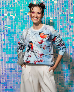 авторский свитшот с дизайнерским принтом , джемпер - Sahar art lab фото 14