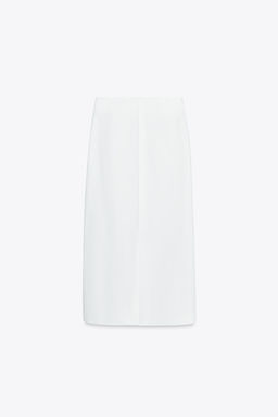 ZW COLLECTION ASYMMETRIC MIDI SKIRT - Zara фото 6