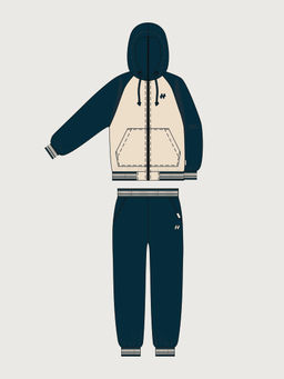 Костюм 7т12126 океан/беж