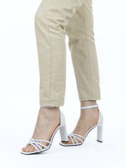 08-M56F-229R WHITE Босоножки женские (натуральная кожа)