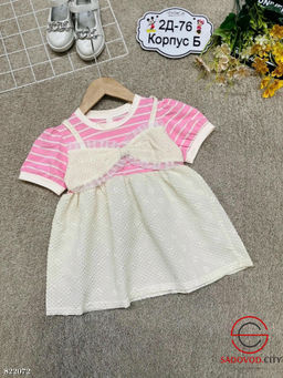 Платье для девочки с бантом