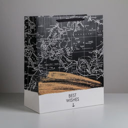 Пакет подарочный ламинированный, упаковка, «Best wishes», XL 49×40×19 см