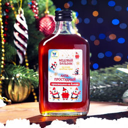 Новогодний медовый бальзам алтайский Анти-простудный, 250 мл - Vitamuno фото 2